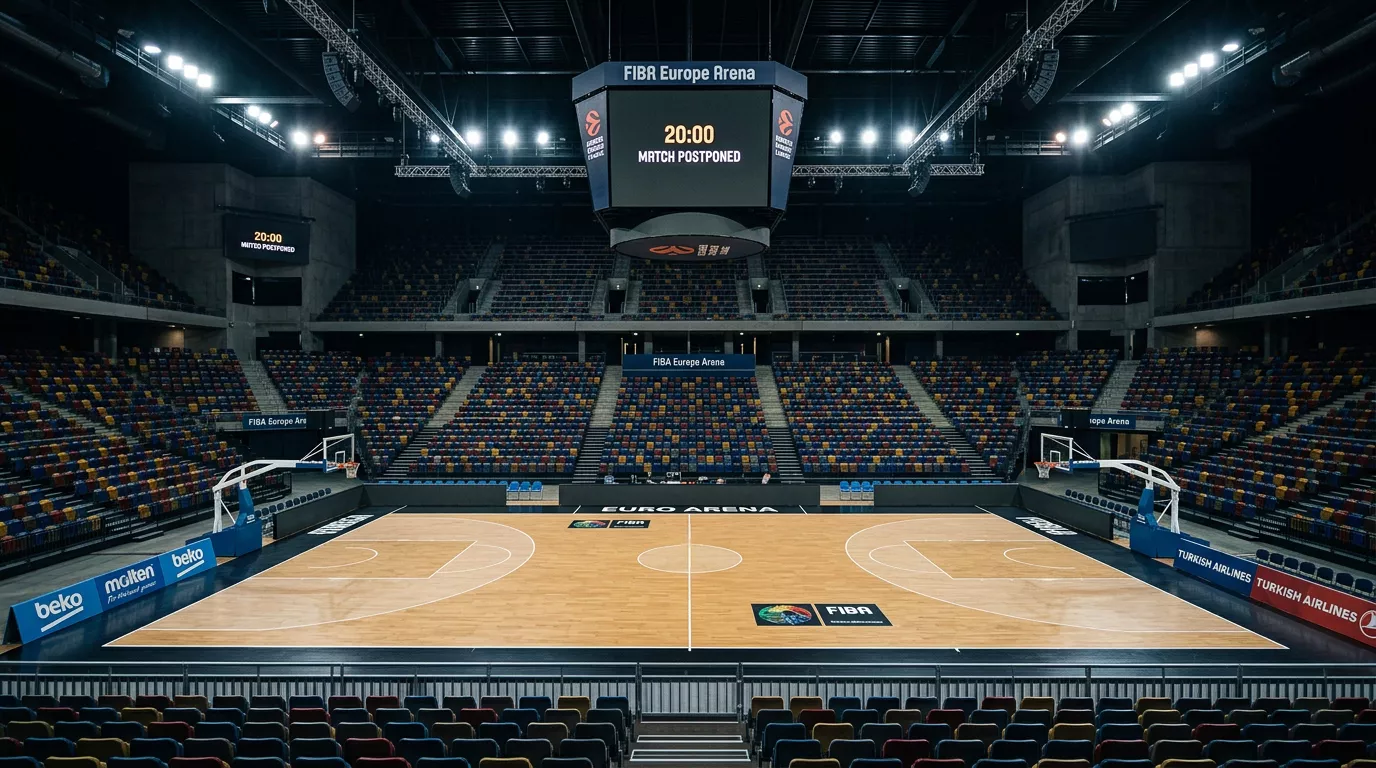 Partido de la Basketball Champions League suspendido con información sobre el estado de las apuestas